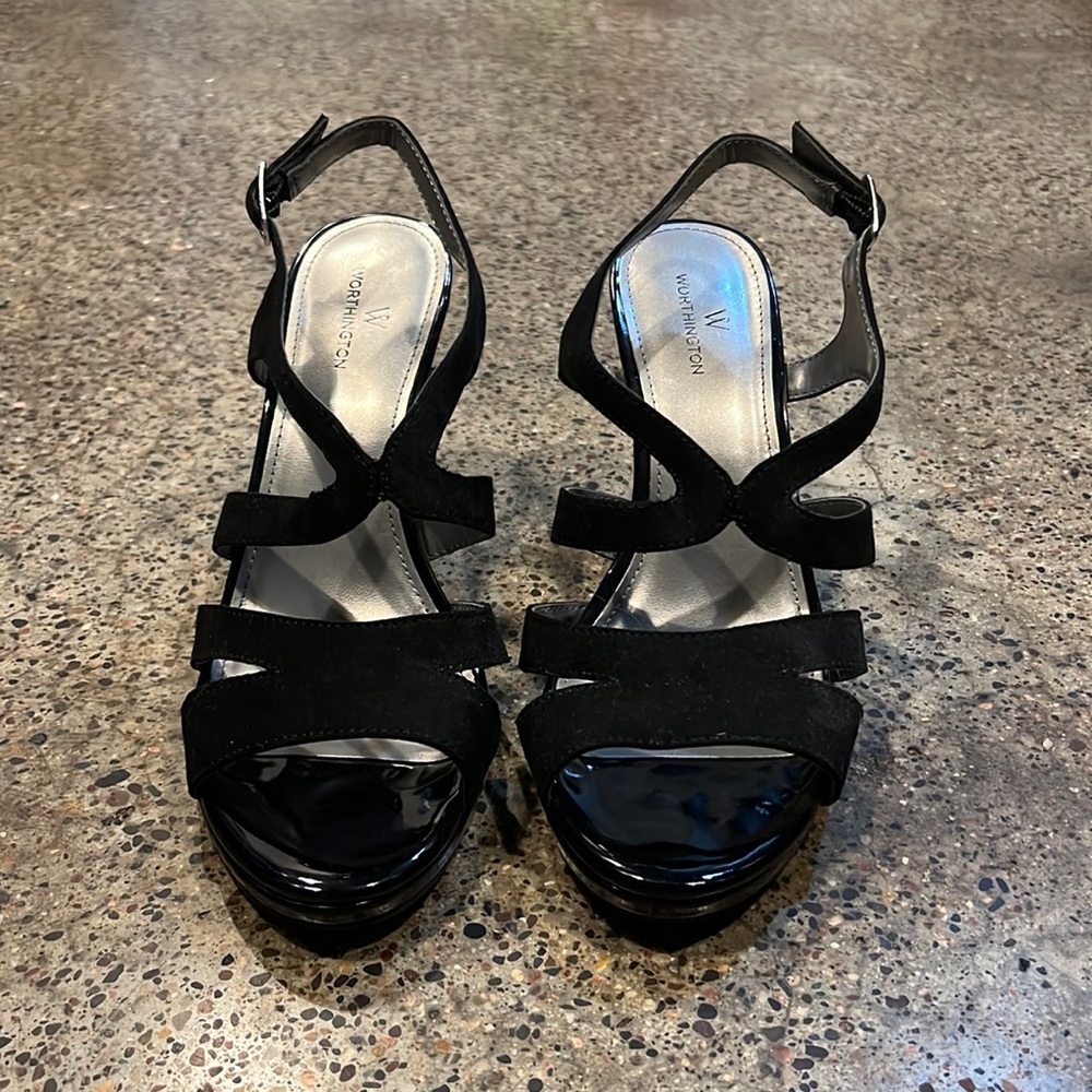 Worthington strappy heels